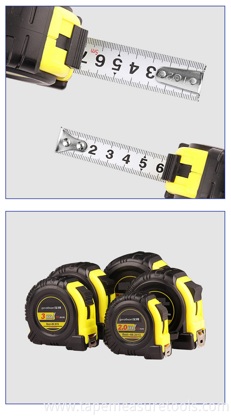 customized logo 2m 3m 5m 7.5m builders measuring tape rubber measuring tape